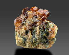 Spessartine Garnet Crystal on Matrix Specimen Lot from Pakistan – 7 Pieces