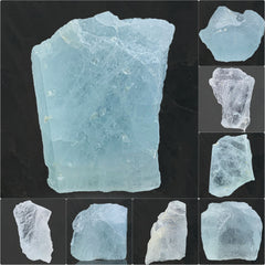 Etched Aquamarine Crystals Lot from Skardu, Pakistan