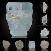Etched Aquamarine and Morganite Crystals lot