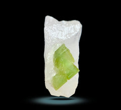 Green Tourmaline Specimen combined with Quartz from Afghanistan