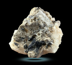 Natural Iron Coated Quartz on Matrix from Pakistan