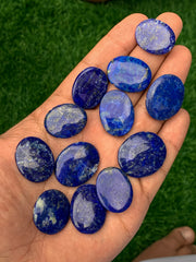 Lapis Lazuli Cabs from Afghanistan – 7 g Blue Cabochon Lot