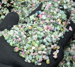Pink & Green Tourmaline Rough Lot from Afghanistan – 448 g Mineral Lot