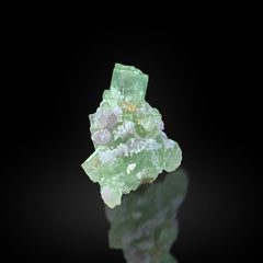 Green Tourmaline on Matrix with Quartz from Afghanistan – 63 g | 12 Pieces