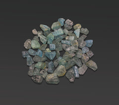 Drilled Aquamarine Rough Crystals from Afghanistan – 140 g Mineral Lot