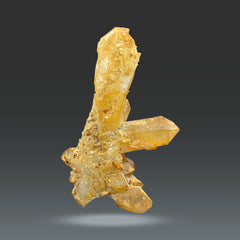 Iron Coated Quartz Cluster from Pakistan