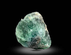 Etched Green Fluorite Crystals with Schorl Lot from Skardu