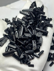 Black Tourmaline Crystals from Afghanistan – 260 g Mineral Lot
