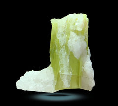 Green Tourmaline Specimen combined with Quartz from Afghanistan