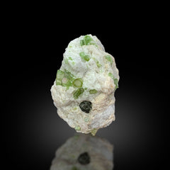 Green Tourmaline Crystal on Matrix Lot from Pakistan