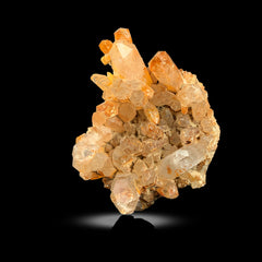 Iron Coated Quartz Cluster on Matrix from Pakistan