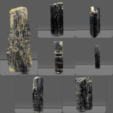 Black Tourmaline Crystals from Skardu, Pakistan