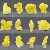 Yellow Brucite Crystals Lot from Baluchistan, Pakistan