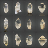 Citrine Quartz Specimen Lot from Pakistan – 677 g | 9 Pieces
