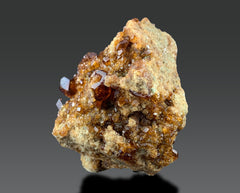 Spessartine Garnet Crystal on Matrix Specimen Lot from Pakistan – 7 Pieces