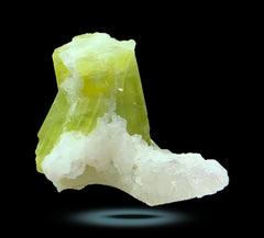 Green Tourmaline Specimen combined with Quartz from Afghanistan