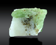Mixed Mineral Specimen – Iron Coated Quartz, Calcite, Green Fluorite, Diopside & Sphene