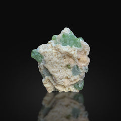Green Tourmaline Crystals on Matrix from Afghanistan