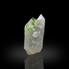 Green Tourmaline on Quartz Matrix Afghanistan