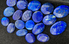Lapis Lazuli Cabs from Afghanistan – 7 g Blue Cabochon Lot