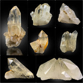 Citrine Quartz Specimen Lot from Pakistan – 705 g | 7 Pieces