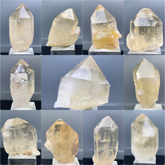 Citrine Quartz Specimen Lot from Pakistan – 913 g | 11 Pieces
