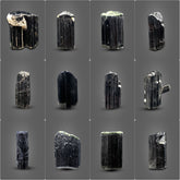 Schorl & Green Cap Tourmaline Lot from Skardu – 173 g | 12 Pieces