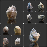Black Rutile Quartz Crystal Lot from Pakistan – 170 g | 16 Pieces