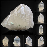 Citrine Quartz Crystal Lot from Pakistan – 1,044 g | 8 Pieces
