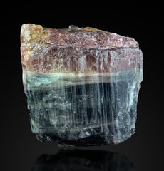 Blue Green Pink Cap Tourmaline Crystal Lot – 7 Color-Zoned Specimens