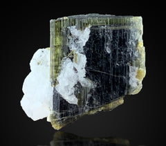Green Cap Tourmaline with Quartz from Pakistan – 7 Piece Lot