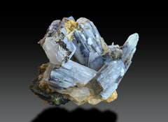 Lustrous Laser Quartz Crystal Cluster Lot – 7 Pieces