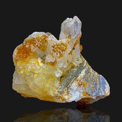 Iron Coated Quartz Crystal Cluster from Pakistan