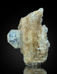 Lapis Lazuli Rough and Clear Quartz Cluster