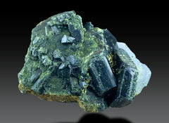 Green Epidote Specimen Lot from Pakistan – 7 Mineral Specimens