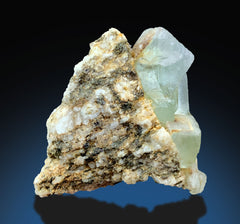 Green Tourmaline with Kunzite, Laser Quartz, Calcite, Faden Quartz, Smoky Quartz & Diopside Lot