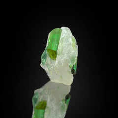 Green Tourmaline with Quartz Specimen Lot from Afghanistan – 42 g | 13 Pieces