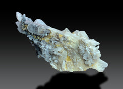 Lustrous Laser Quartz Crystal Cluster Lot – 7 Pieces