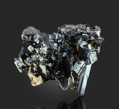 Natural Schorl Tourmaline Cluster on Matrix from Skardu, Pakistan