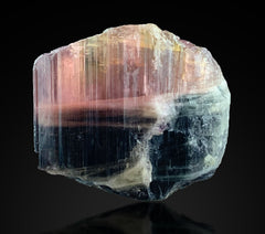 Blue Green Pink Cap Tourmaline Crystal Lot – 7 Color-Zoned Specimens