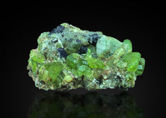Peridot on Matrix Specimen Lot from Pakistan – 7 Pieces