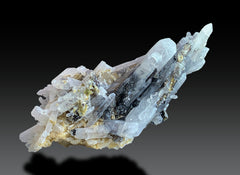 Lustrous Laser Quartz Crystal Cluster Lot – 7 Pieces