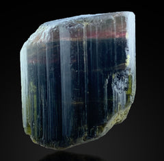 Blue Green Pink Cap Tourmaline Crystal Lot – 7 Color-Zoned Specimens