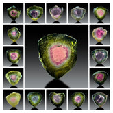 Watermelon Tourmaline Slices Lot from Afghanistan – 18 Pieces
