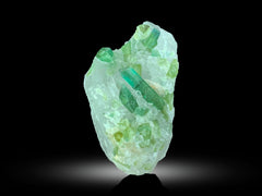 Green Tourmaline with Quartz Lot from Afghanistan – 100 g | Lot of 9