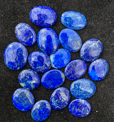 Lapis Lazuli Cabs from Afghanistan – 7 g Blue Cabochon Lot