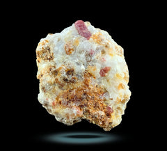 Ruby Crystals with Pyrite and Mica on Matrix from Afghanistan