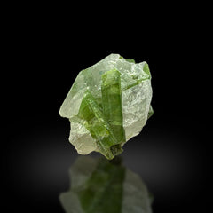Green Tourmaline on Quartz Matrix Afghanistan
