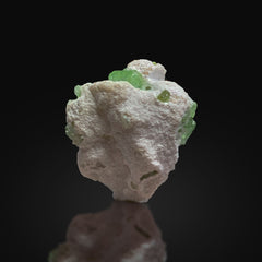 Green Tourmaline Crystals on Matrix from Afghanistan