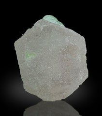 Morganite with Green Tourmaline from Afghanistan